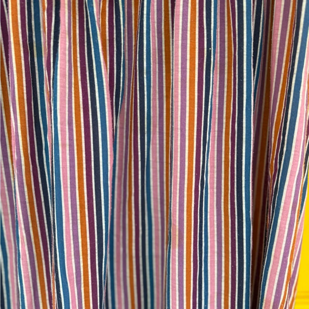 Vintage 1970’s Darian Colorful Striped Short Sleeve Dress Dress - Picture 3 of 4